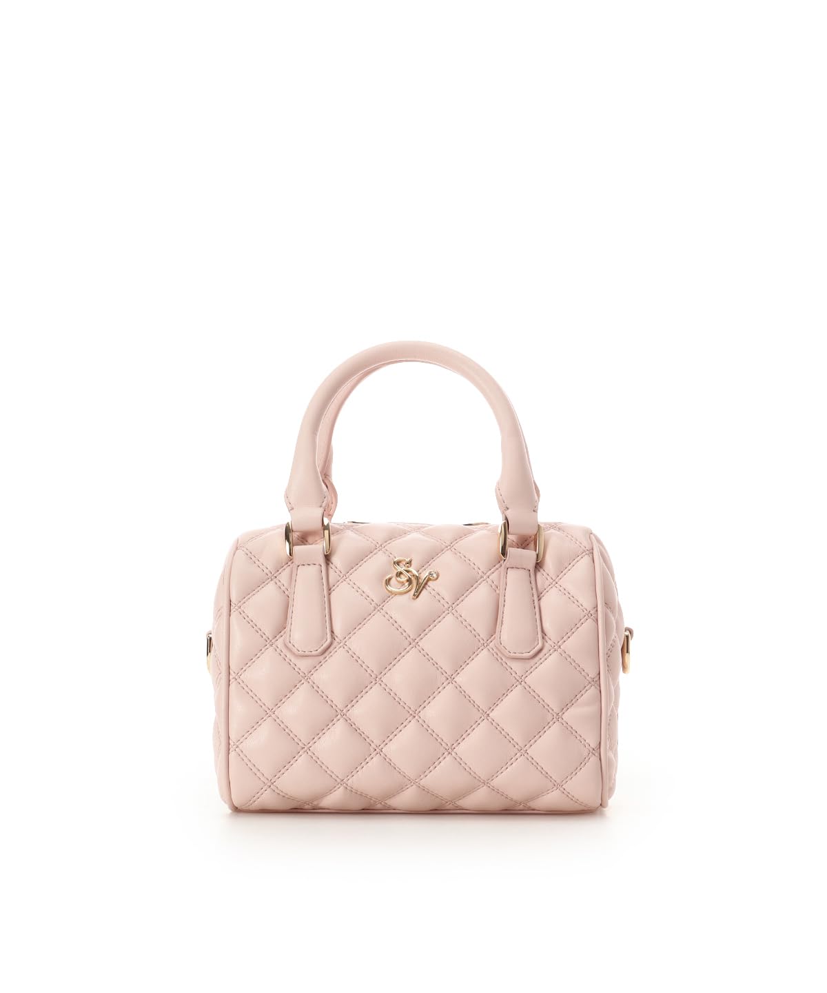 Сумка-кроссбоди SAMANTHAVEGA с двойной прострочкой и ромбовидной стежкой розовый