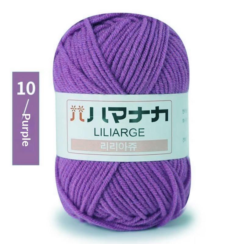 4Pcs Diy Baby Milk Sweet Soft Cotton Knitting Wool Yarn Thick Fiber Velvet Yarn Hand Knitting Wool Crochet Yarn For Diy Sweater