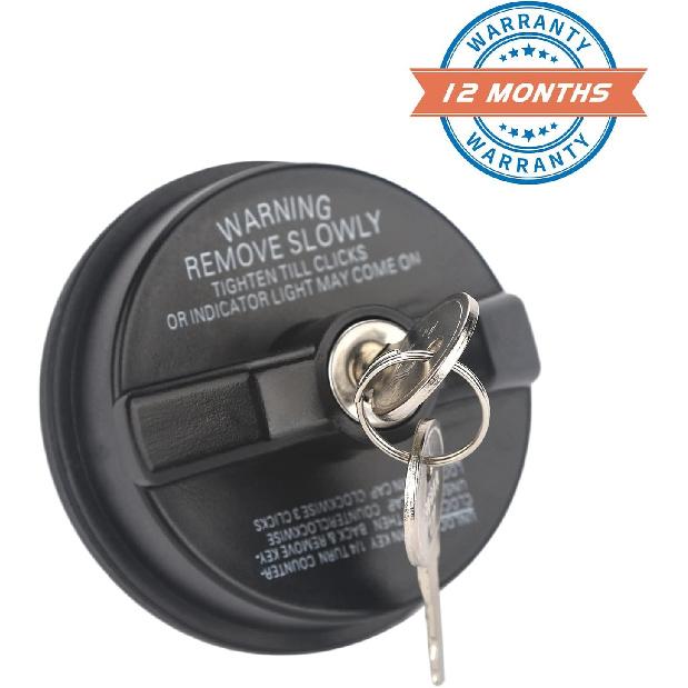 ZONFANT Locking Gas Cap W/2 Keys, Lock Fuel Cap Compatible With Chevy Honda Nissan Acura Mazda Cadillac GMC Vehicle 4Runner FJ Cruiser Silverado