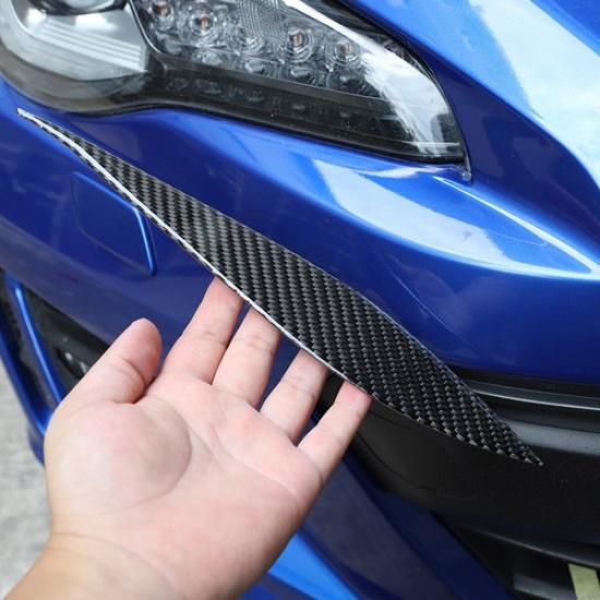 Real Carbon Fiber Headlight Eyebrow Cover Trim For Toyota 86/Subaru BRZ