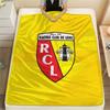 RC Lens Printed Flannel Blanket, soft throw for bedroom sofa, washable,soccer fan merchandise, great gift.