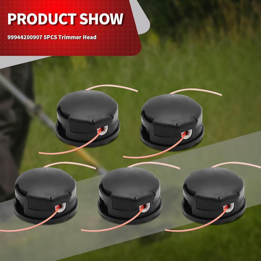 99944200907 5PCS Trimmer Head Compatible with Speed-Feed 400 Trimmer Head SRM-225 SRM-230 SRM-210 String Trimmer Weed Eater Head 99944200902