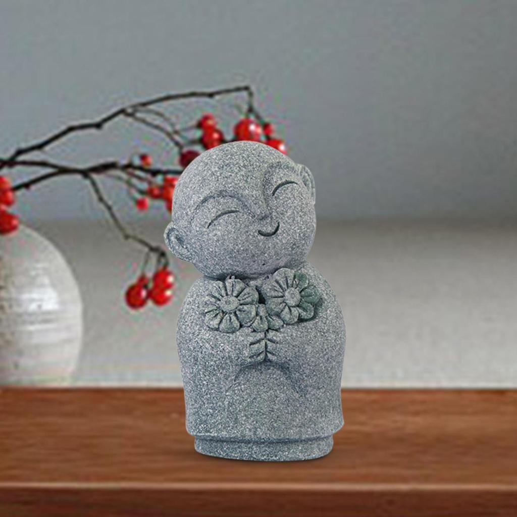 Décor d'Aquarium Bouddha Accessoires Poupées Mini Créatif Petite Statue Statue de Bouddha pour Voiture Décoration de Maison Salon de Thé Table Intérieur