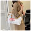 Women's Faux Leather Tote Bag Large Capacity Fashionable Shoulder Crossbody Bag Casual Office Handbag