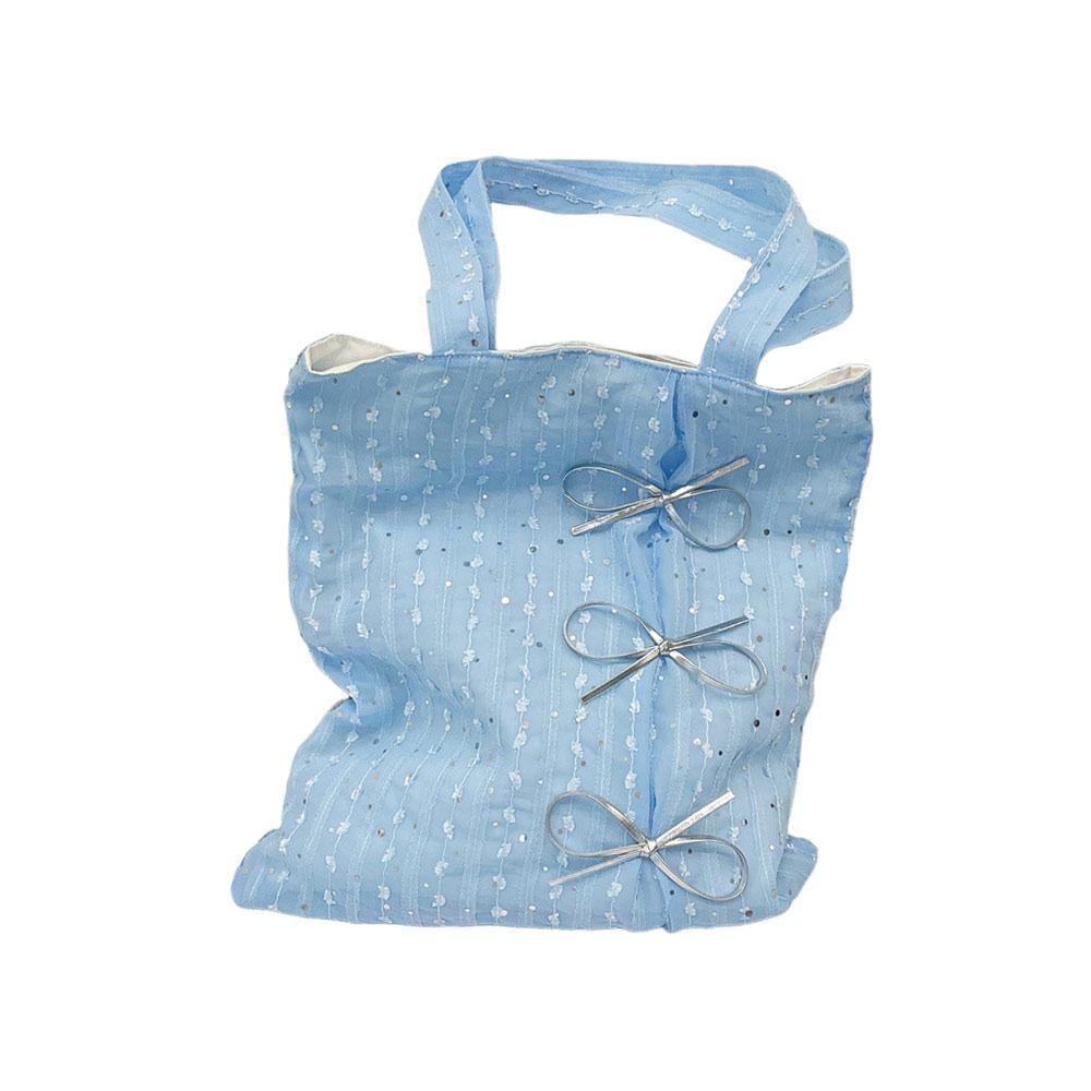 Modische Bogen-Tragetasche Süße Aufdruck-Umhängetasche Lässige Crossbody-Tasche mit großem Fassungsvermögen für Damen