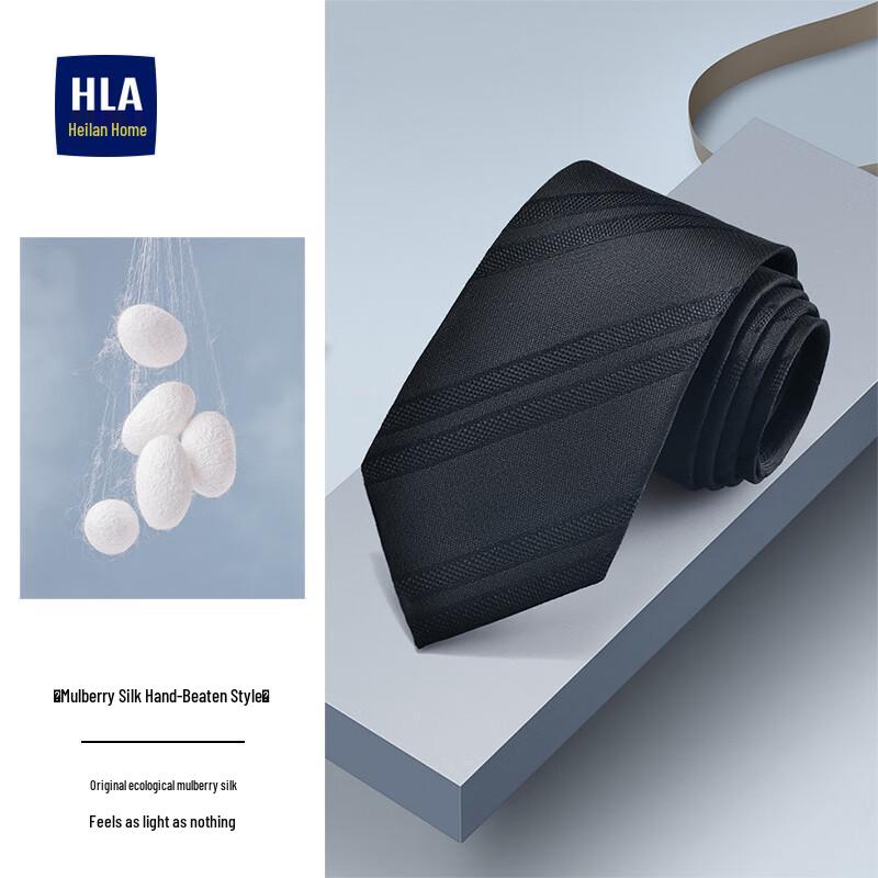 HLA Men s Mulberry Silk Necktie One Size