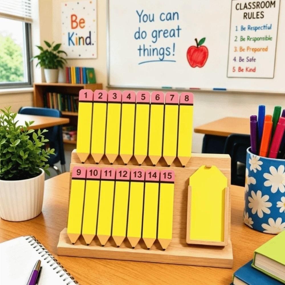 Montessori Mathe Sortierbrett Wiederverwendbares Zählset Schreibtisch-Ordnungsbehälter Zählbrett Pädagogisch