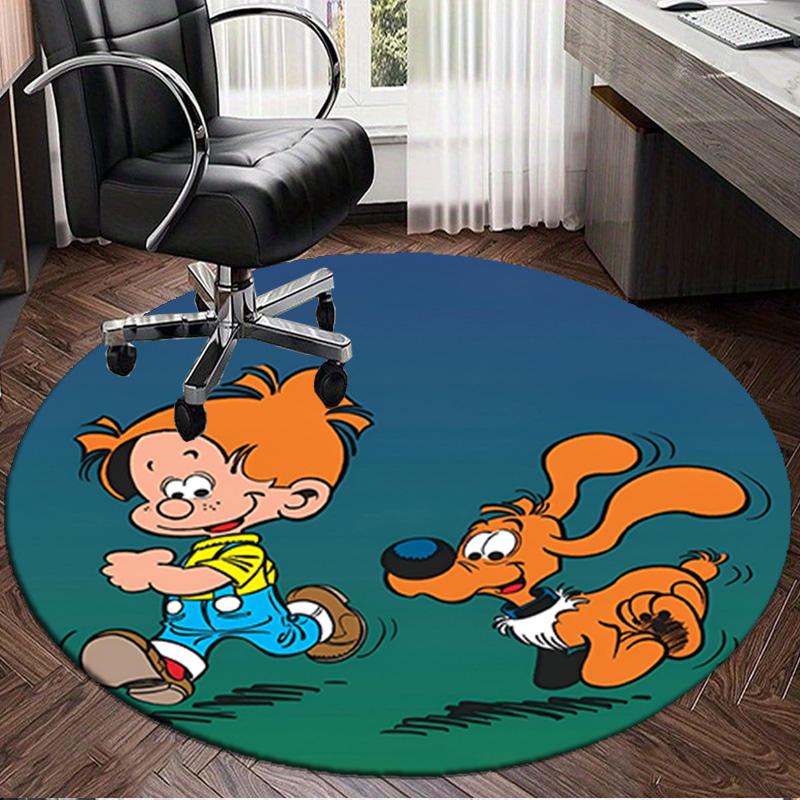 Kiss Boule Adventure Round mat, Anti-slip Circle Carpet Chair rug For livingroom,Bedroom, doormat home decor Gift Christmas Gifts