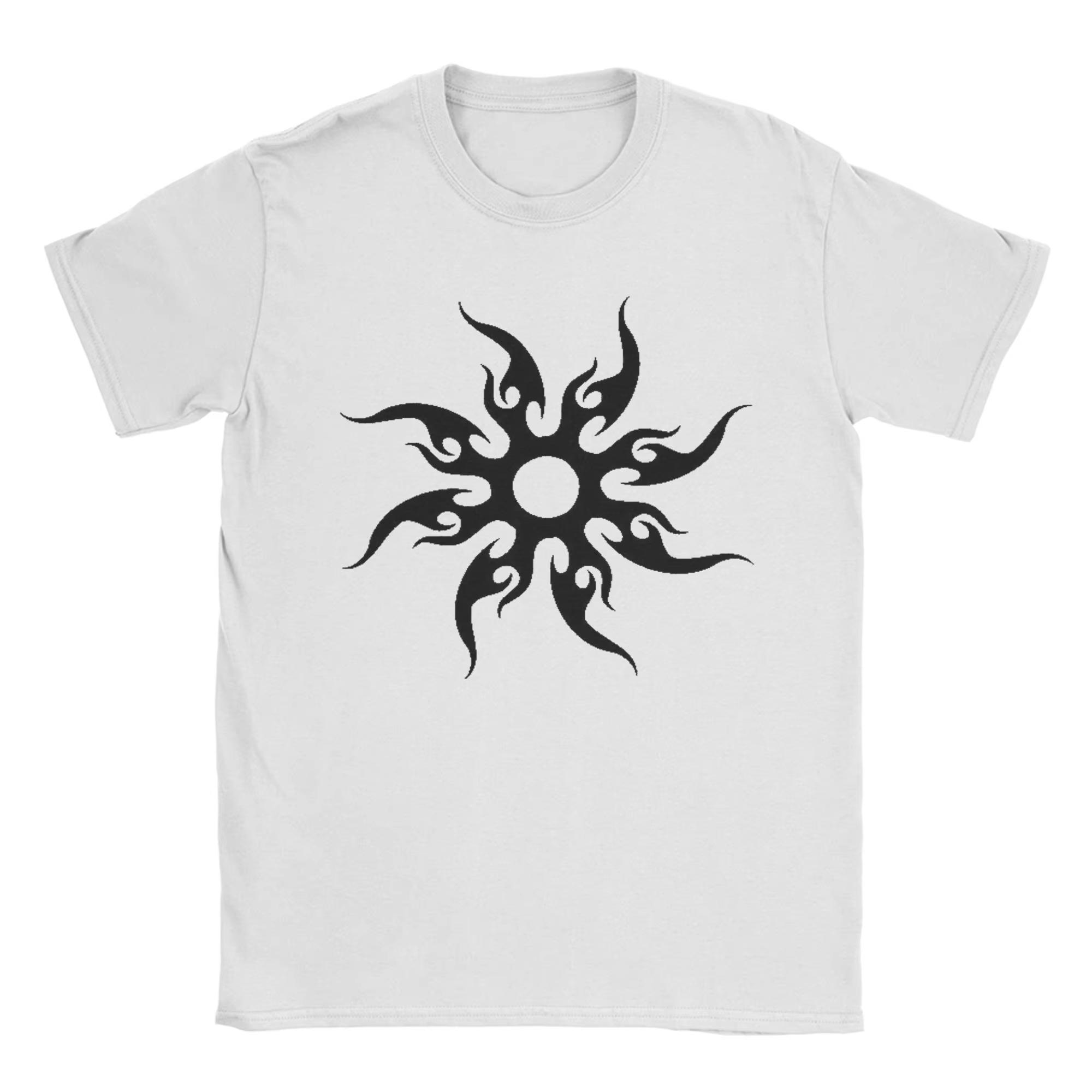 Tribal sun fire graphic T-shirt XXL