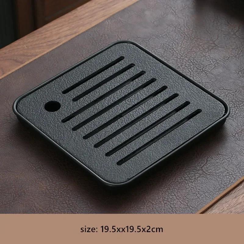 

Light Luxury Home Tea Tray Small Water Storage Tea Set Tray Dry and Wet Dual Purpose Tray Traditional Custom Tea Accessories