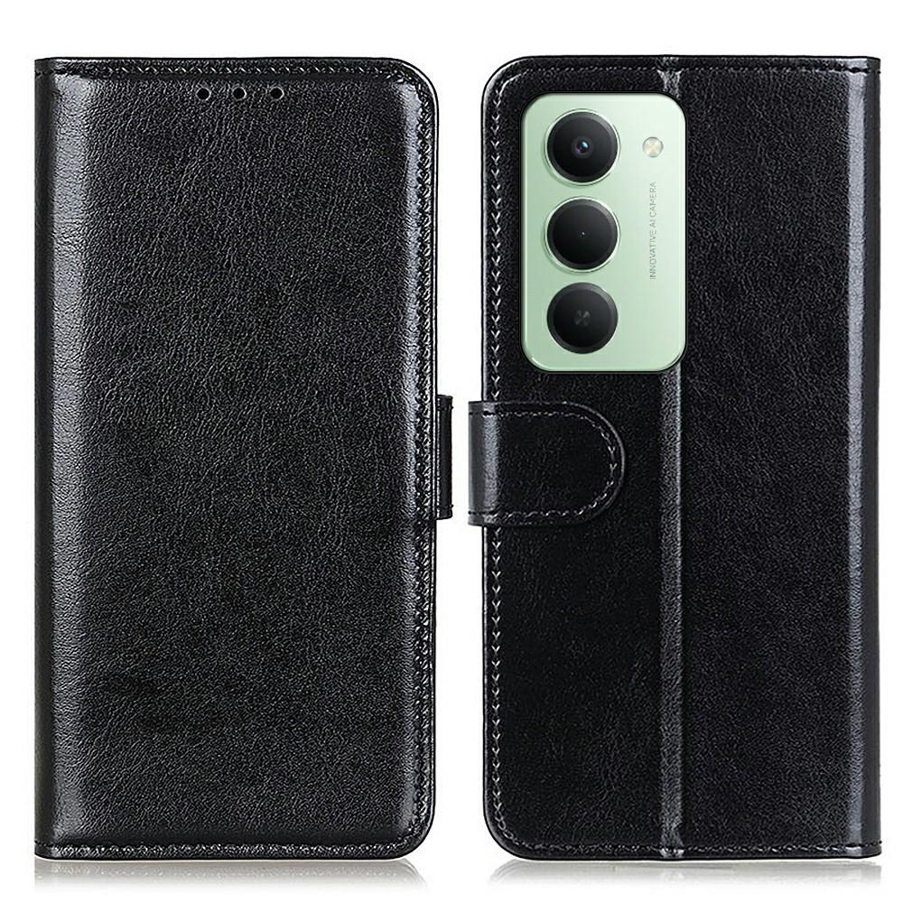 For Xiaomi Redmi 15 4G (EU) (171mm) Case Crazy Horse Texture PU Leather Phone Stand Cover