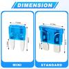 84PCS Car Fuses Assortment Kit, Standard & Mini Fuse 5A-40A | Upgraded Blade Fuses Automotive, Mixed Auto Replacement Fuses for Auto, RV, Truck,
