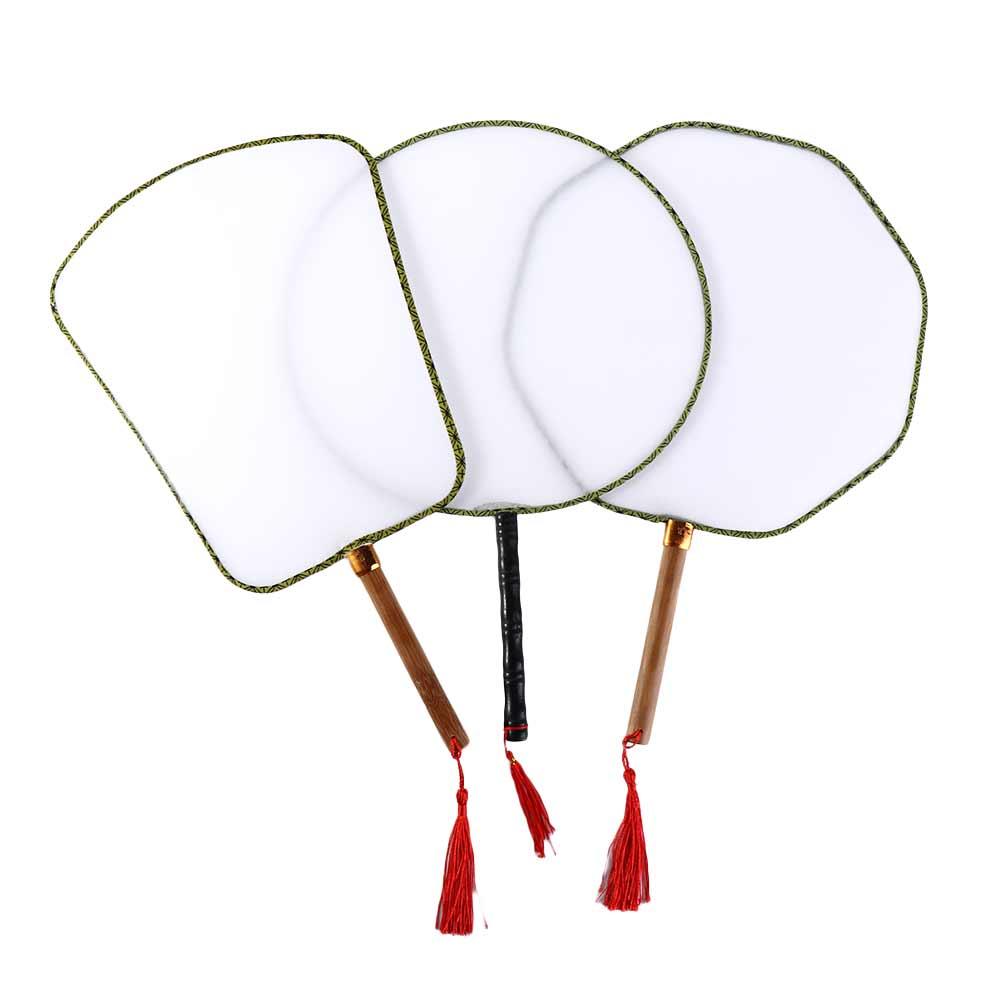 Hand Fan Desk Ornaments DIY Art Painted Fan Art Painting Material DIY Blank Fan Handmade Fan