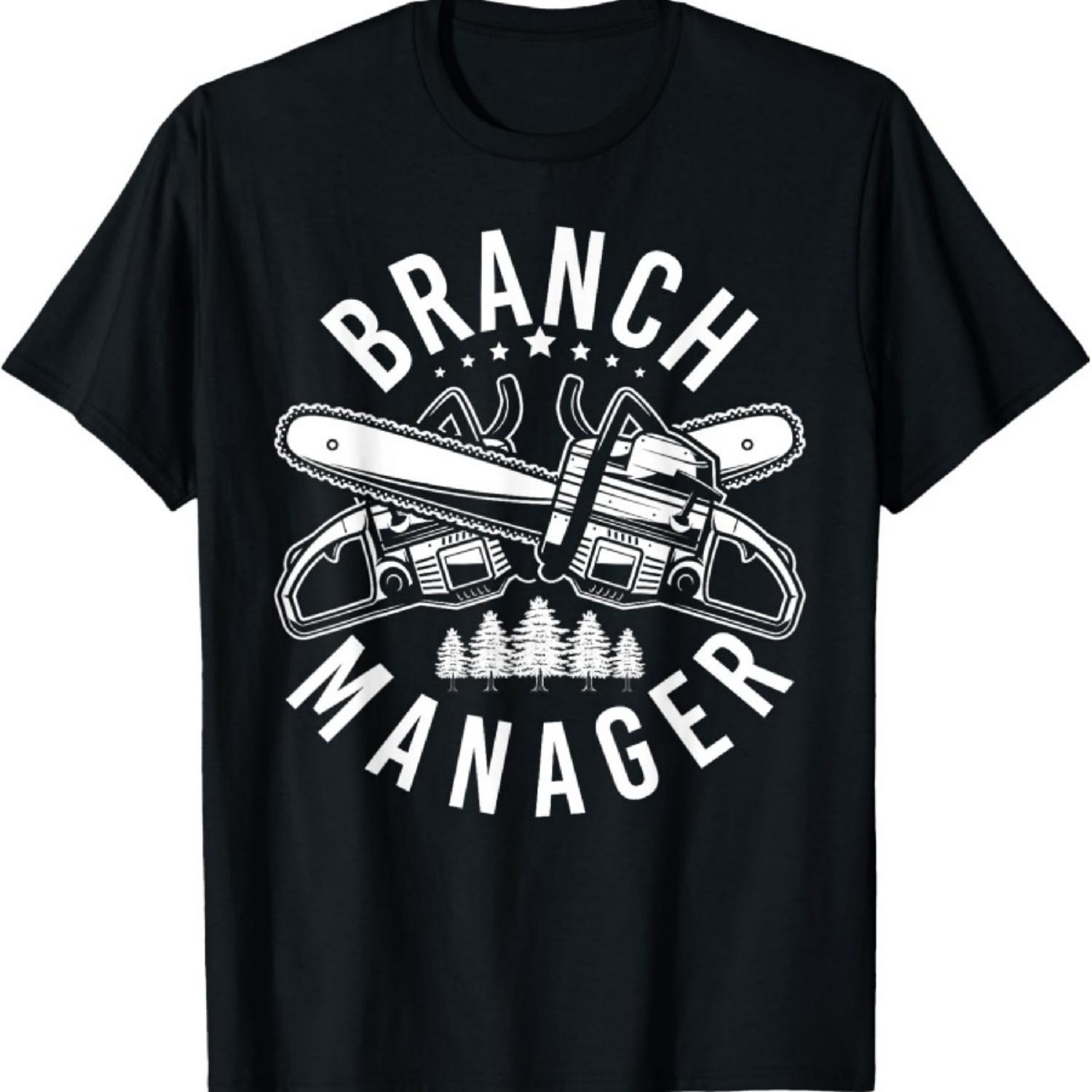 

Branch Manager Branches Forestry Chainsaw T-Shirt XXXXXL чорний