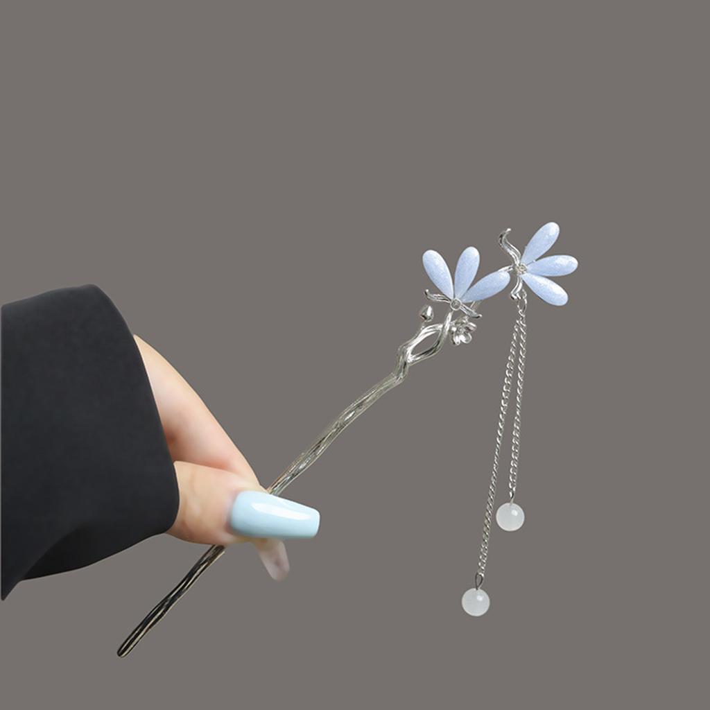 Women Hair Sticks with Flower New-Chinese Style Hair Stick for Festival Wedding Party Hair Decor