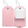 Leather Luggage Tag Custom Wire Lanyard Boarding Pass with Paper Card Leather Pu Luggage Tag Custom Oem