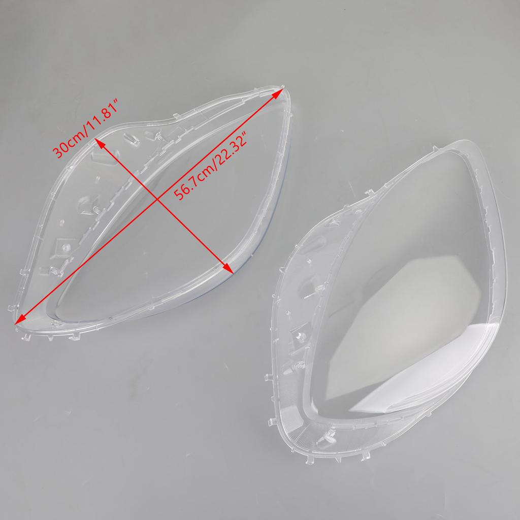 Headlight Replacement Lens Driver Passenger L+R PAIR Fits For Corvet C6 05-2013