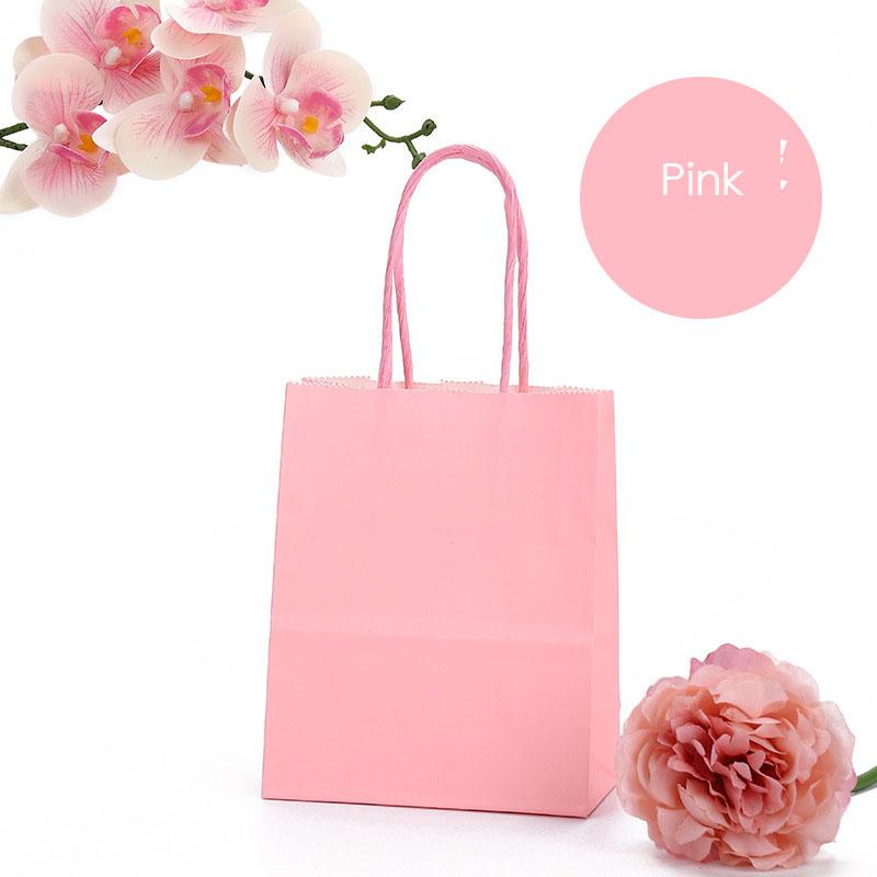 

Красочные сумки для покупок в виде конфет 10 шт. Подарочная сумка из крафт-бумаги для конфет Цветные ручные бумажные сумки для украшения свадебной вечеринки Подарок Other розовый