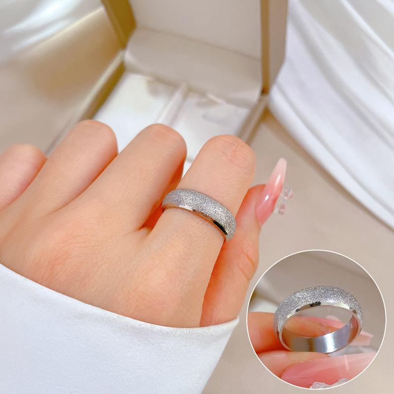 Cold Wind Minimalist Wind Bouncing Ring Men'S And Women'S Tide Personality Simple Index Finger Ring