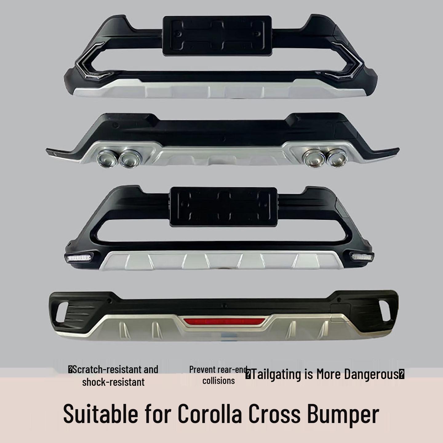 Toyota Corolla/RAV4 Anti-Collision Bumper & Rear Guard Mod Parts (22 Models Compatible) Rear Guard - No - RAV4 Type A