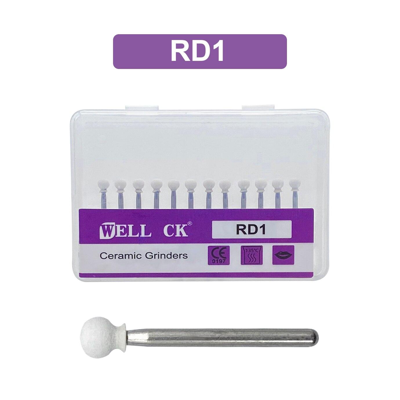 

WELL CK 12 шт./упак. стоматологический пламенный конус круглый полировщик белого камня FG боры RD1