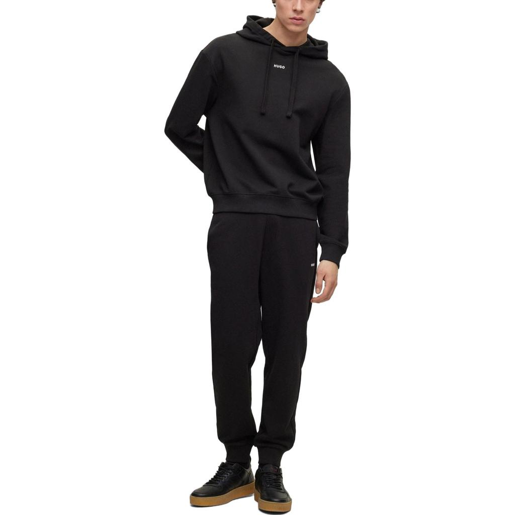 Hugo Boss Logo Printed Drawstring Hoodie 50486478-001