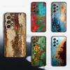 Retro Industriell Rostiger Stil Hülle Für Samsung S22,S25,S20,S10,Plus,Ultra,S24,S23,FE,S21,S9,Lite,Weiches Silikon Schwarz