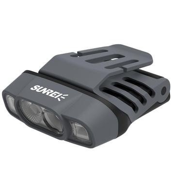 SUNREI H260 LED 260 Sonnenstrahl Scheinwerfer/Kappenlicht, Wiederaufladbar, Clip-on, Lumen, (Grau)