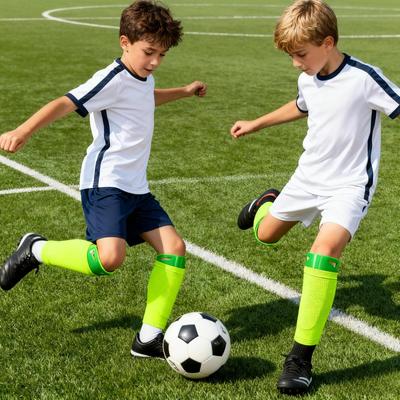 1 Pair Sports Soccer Shin Guard Pad For Kids Football Shin Pads Support Calf Sleeve Shinguard For Adult Teens Children S,M,L