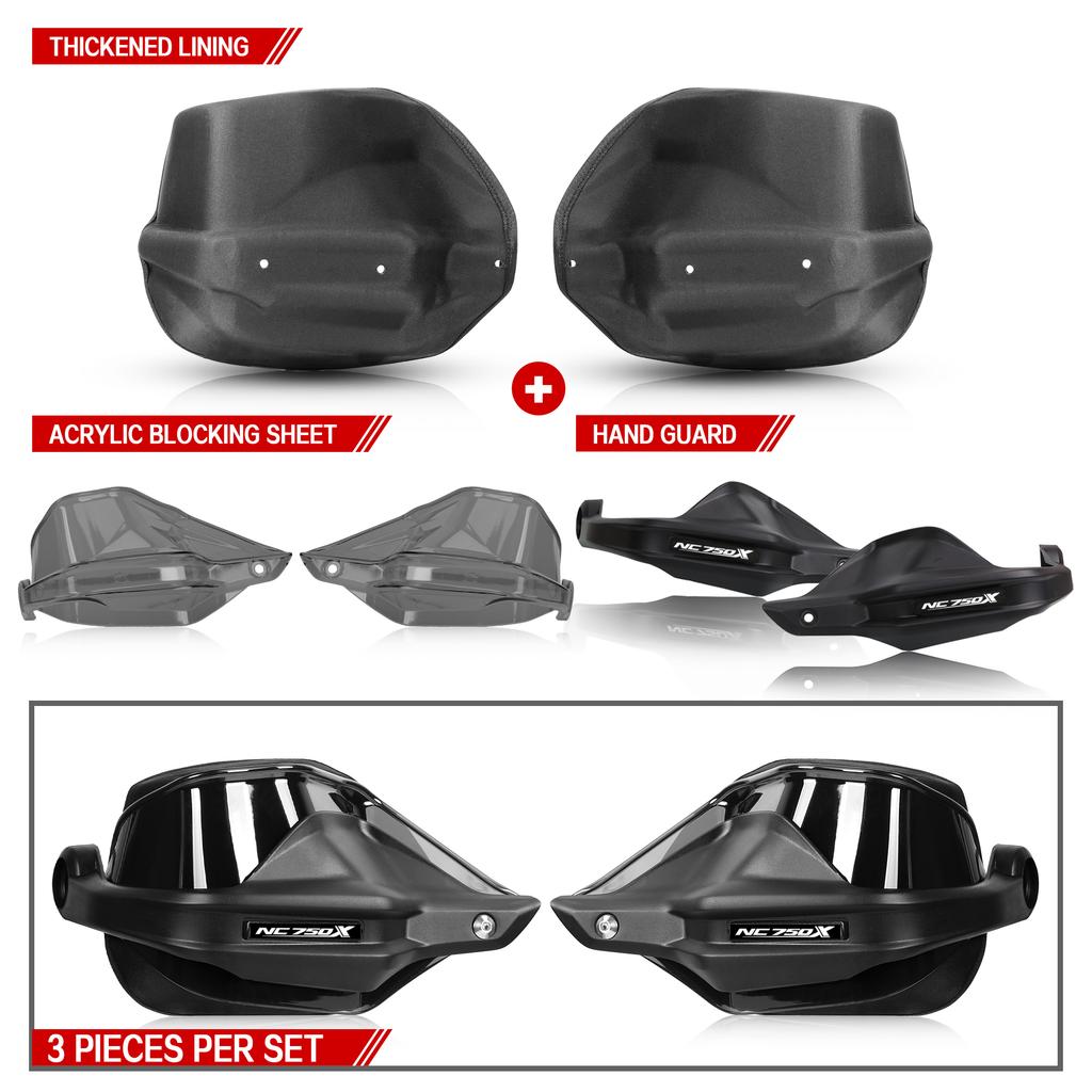 For HONDA NC750X DCT 2013-2026 Motorcycle Handle Handguard Windshield Hand Shield Guard Protector Handlebar Guards NC 750X