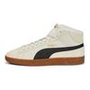 Puma Sneakers Unisex Mid-Top Calde Comode in Pelle Smash V2 Bianco Sporco 375870-03