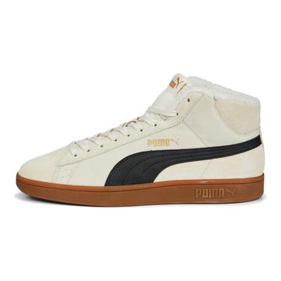 Smash V2 Leather Comfortable Warm Mid-Top Sneakers Unisex Sneakers Off-White 375870-03