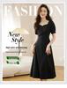 Hepburn Style Elegant Slimming French Little Black Dress for Women - Summer Collection