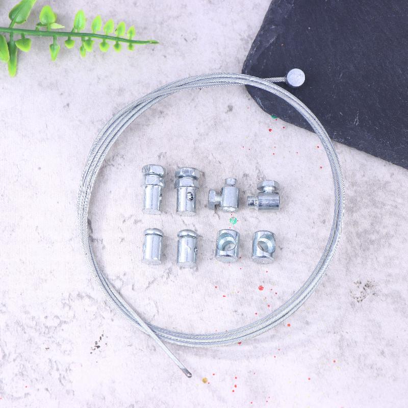 11Pcs/Set Universal Throttle Clutch Cable Repair Kit With Cable Lawnmower Rotovator Parts Solderless Nipple With Sleeve Nut Set