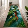 3D Fish Runner Rug  Wave Stone Path Design Super Soft Absorbent Non Slip Carpet for Kitchen Living Room Corridor Home Decor