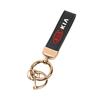 BQTT3 Car Key Chain Black Leather Keyring Pendant Car Interior For Kia Sportage Ceed Picanto Rio ProCeed Niro Morning K7 K5 K8 Ray K9