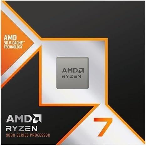 Processeur - AMD - Ryzen 7 9800X3D - 4.7 GHz, 8 cœurs, 104 MB L2 &amp; L3, AM5