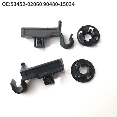 Car Hood Support Prop Rod Clips Grommet Bonnet Stay Holder For Toyota Corolla Car Accessories Clamp 53452-02060 90480-15034