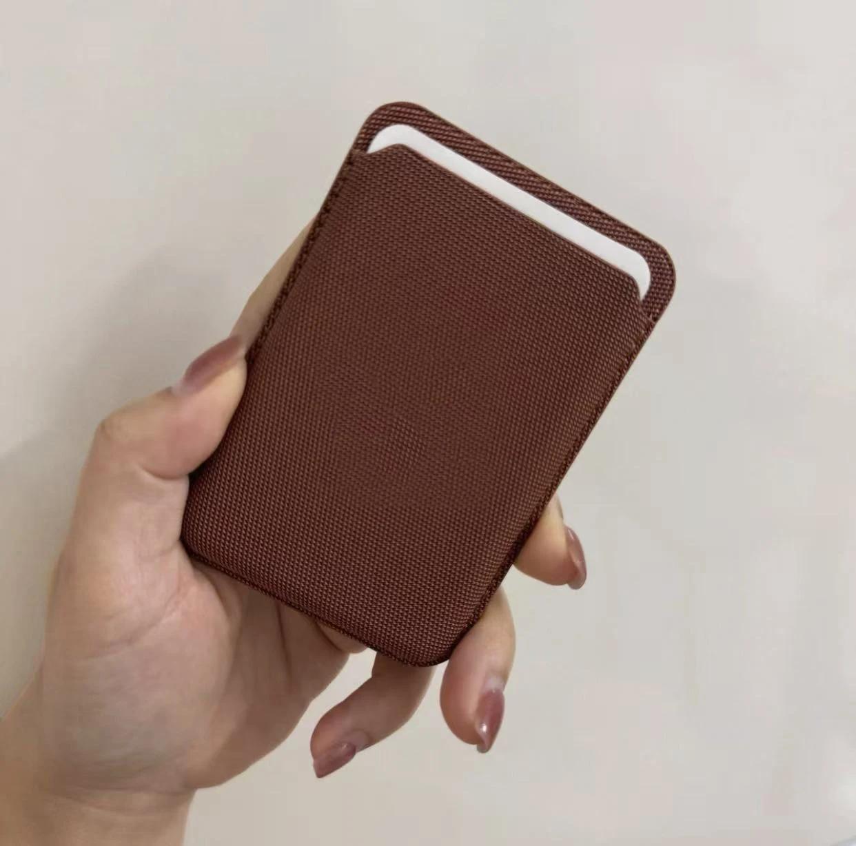 

Technology Woven Card Bag For For Iphone 17 16 15 14 13 12 Pro Max Air Official For Magsafe Magnetic Card Bag