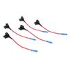 5Pcs Car Additional Circuit Medium Standard Blade Fuse Box Block Holder