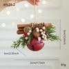 Cascabel de Navidad Astas Lazo Piña Cascabel Colgante Mixto Árbol de Navidad Escaparate Colgante para Coche Decoración