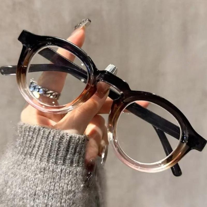 2026 New Classic Round-Frame Blue Light Blocking Reading Glasses Women's INS Style Fashionable Comfortable Presbyopia Glasses