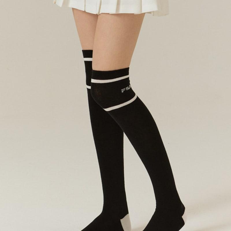 Fila Side Double Cushioning Over Knee Socks (3 Pairs)