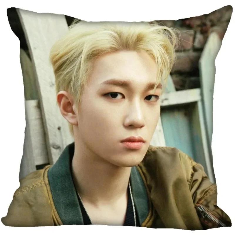 P1Harmony KPOP Cushion Cover Polyester Throw Pillow Case Super Soft Satin Fabric Cushion Cover Festive Home Decorative Cushions