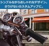 1" Grip for 25.4mm Handle Harley Bike Grips American 25mm/28mm Set Diamond Cut Non-Piercing (Black)