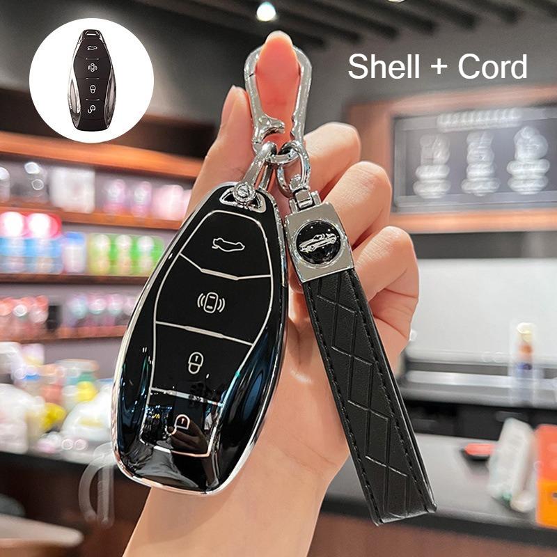 4 Buttons Protection Shell Car Remote Key Case Cover for FAW Hongqi H5