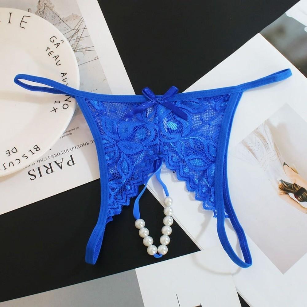 Hollow-out Mesh Lace Briefs Low-waist Women's Thong Sweet Lace Seamless Panties  Female