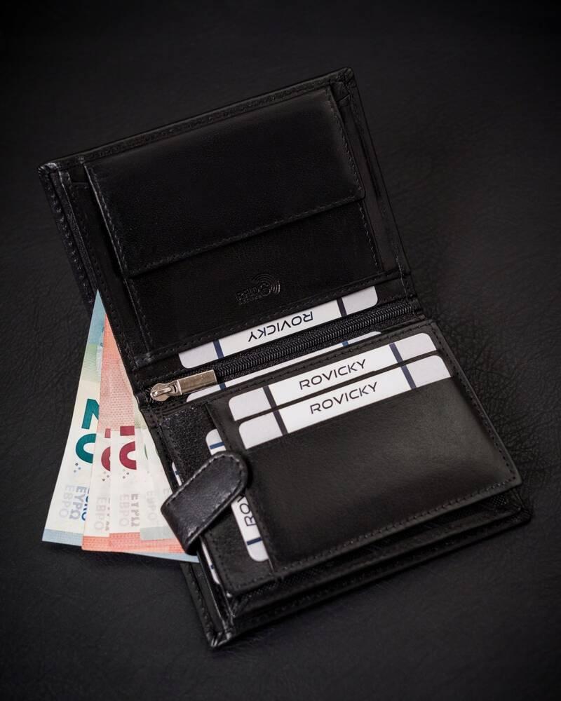 Stylish Men's Leather Wallet Without Clasp - Rovicky