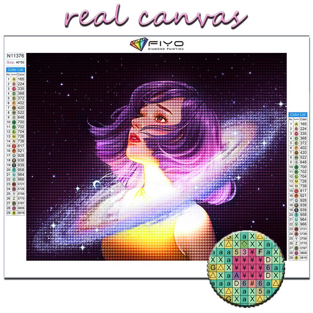 DIY 5D Diamond Painting Cartoon Girl Avatar Cross Stitch Kit Full Drill Embroidery Mosaic Art Picture of Rhinestones Gift