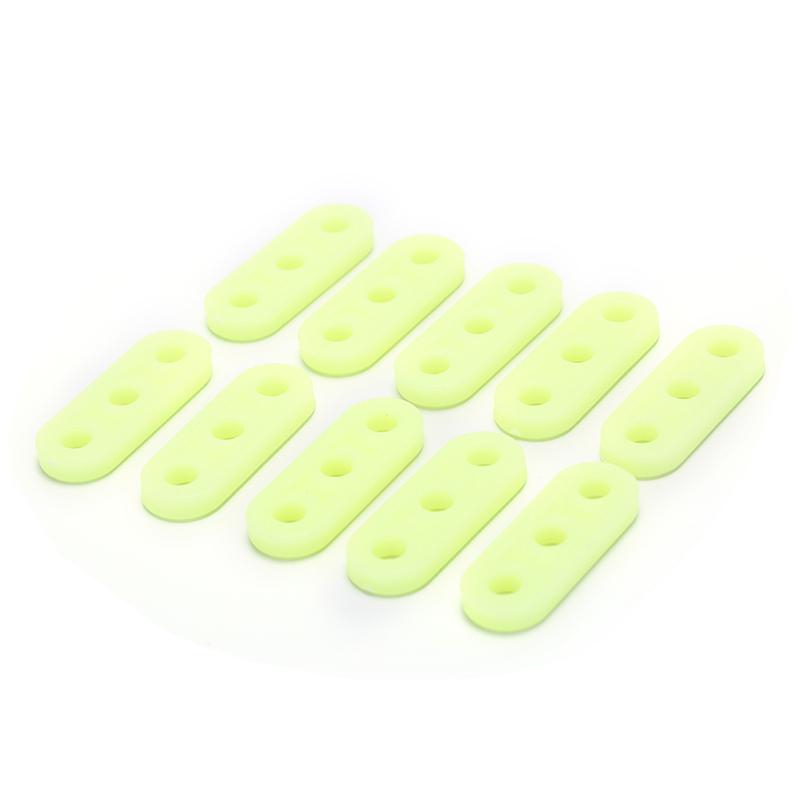 10Pcs Green Outdoor Luminous Rope Buckle Tent Wrench Buckle Safety Alert Buckle